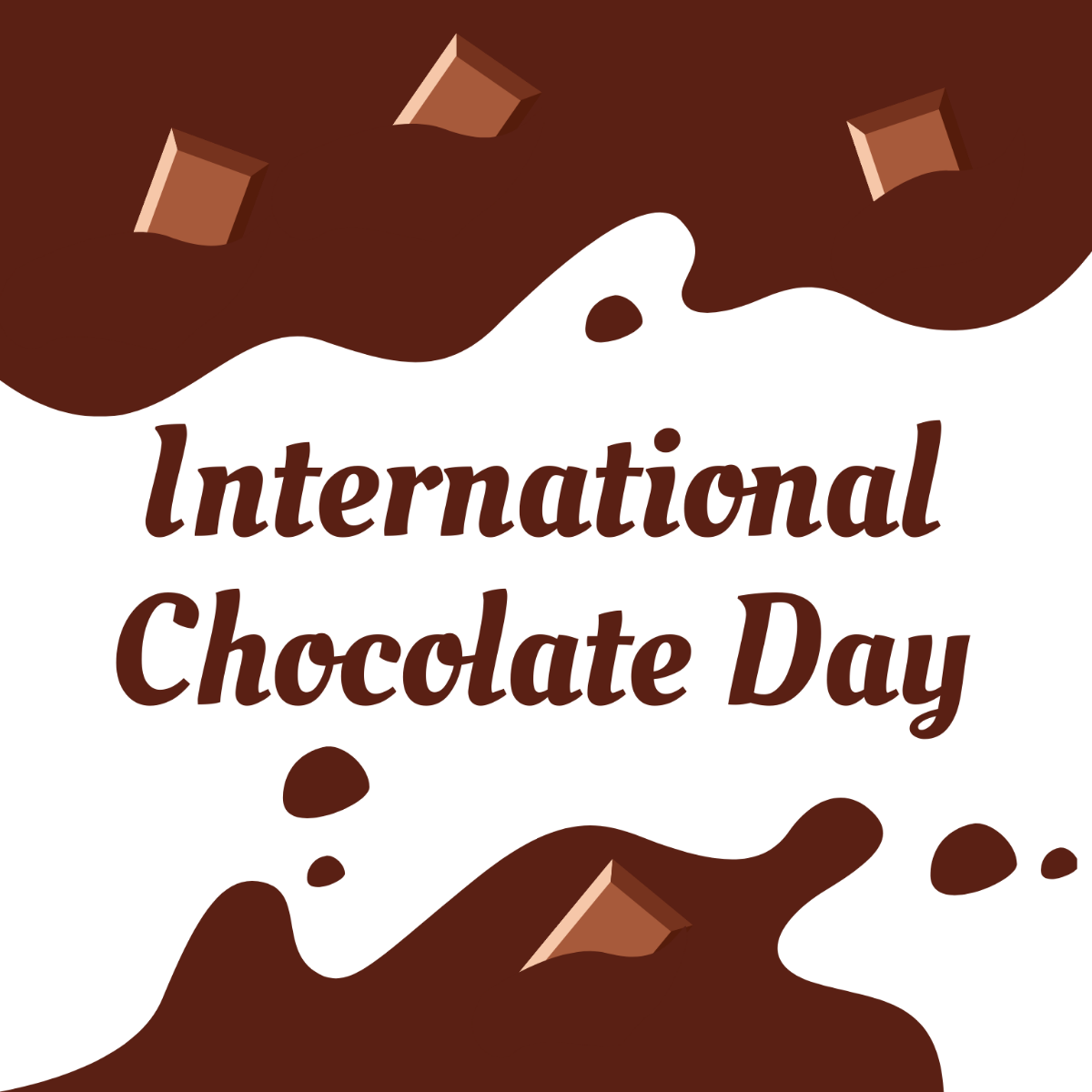 International Chocolate Day Celebration Vector Template