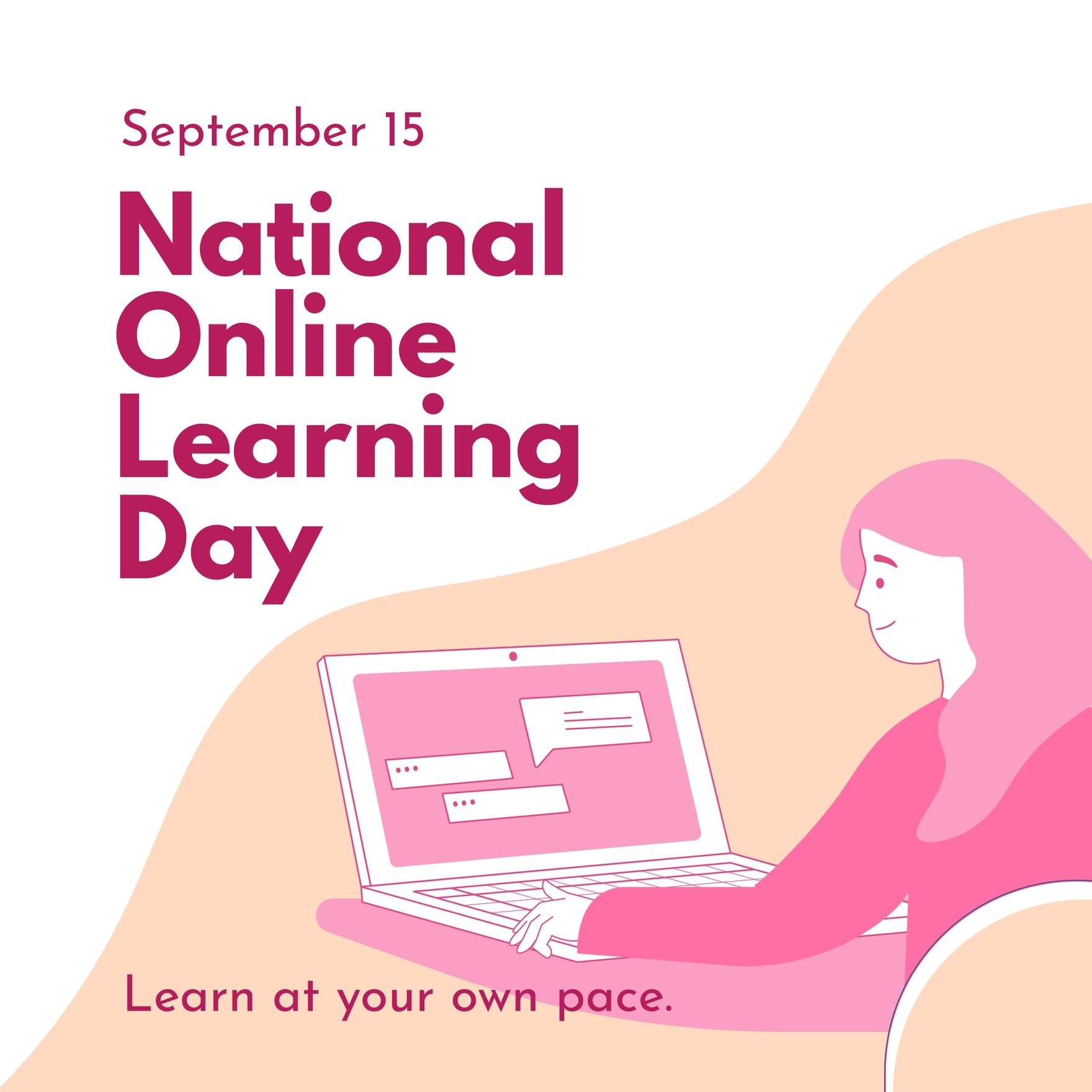National Online Learning Day Instagram Post