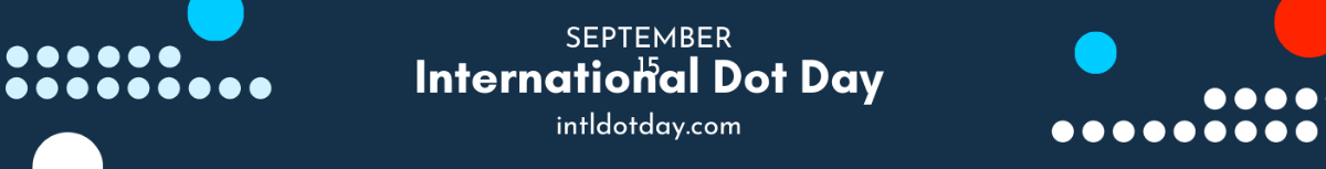 International Dot Day Website Banner Template