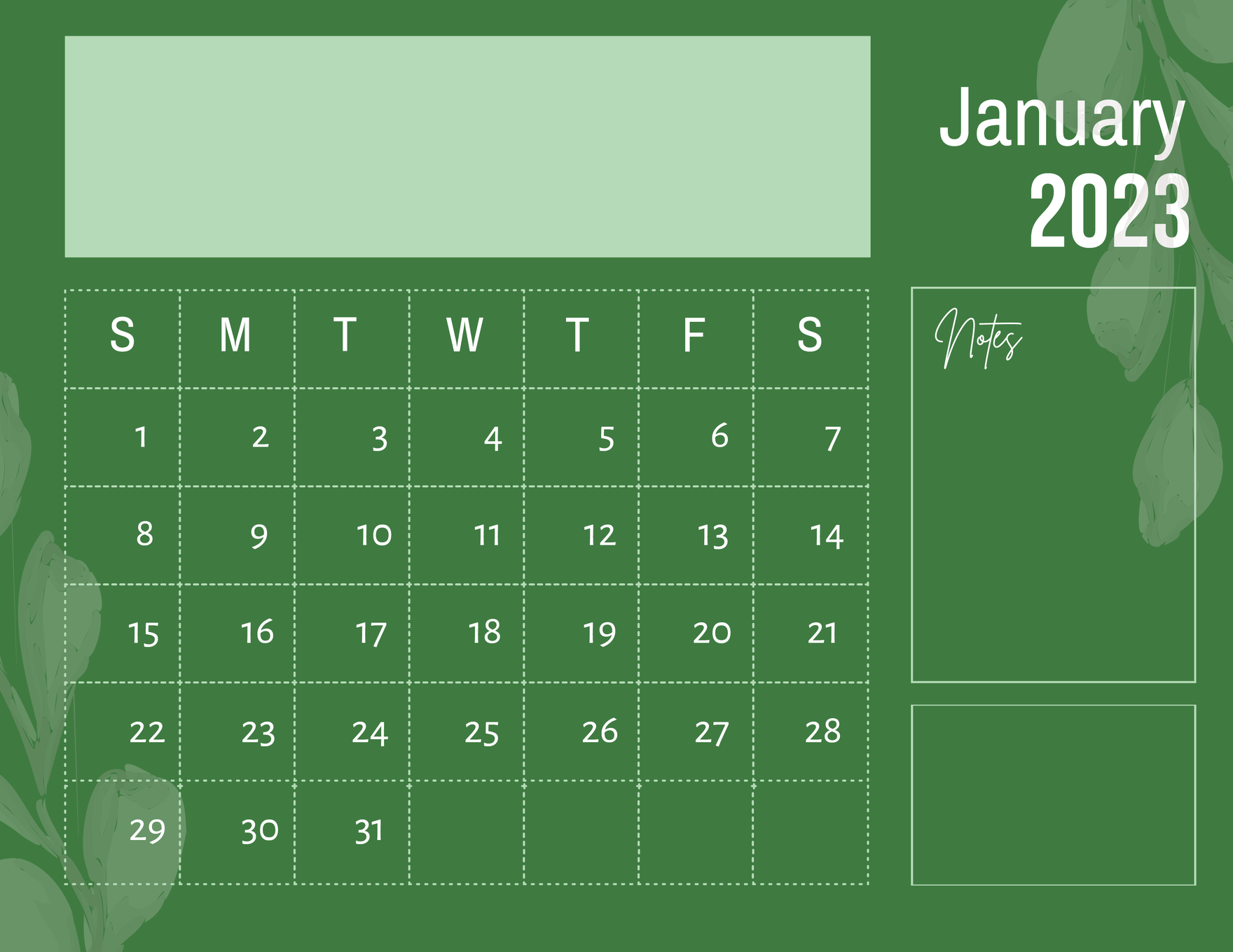 Blank Calendar Template 2023 Printable Template Calendar