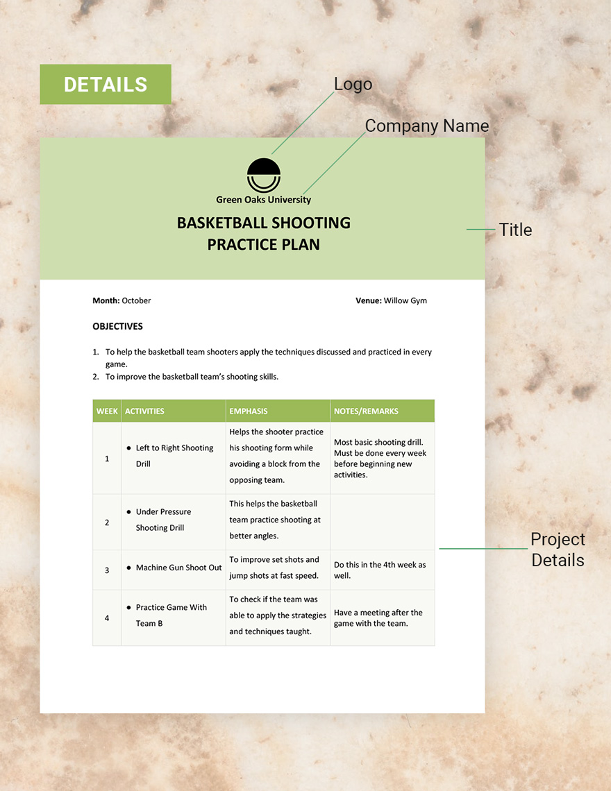 Basketball Shooting Practice Plan Template Google Docs, Word, Apple