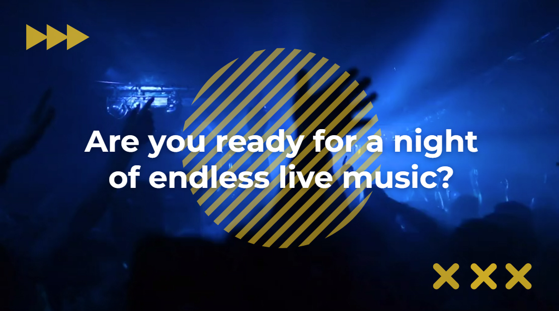 Live Concert Invitation Video In Mp4 Download Template