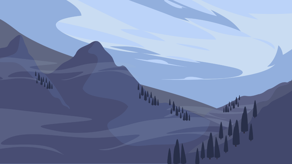 Free Foggy Mountain Background Template