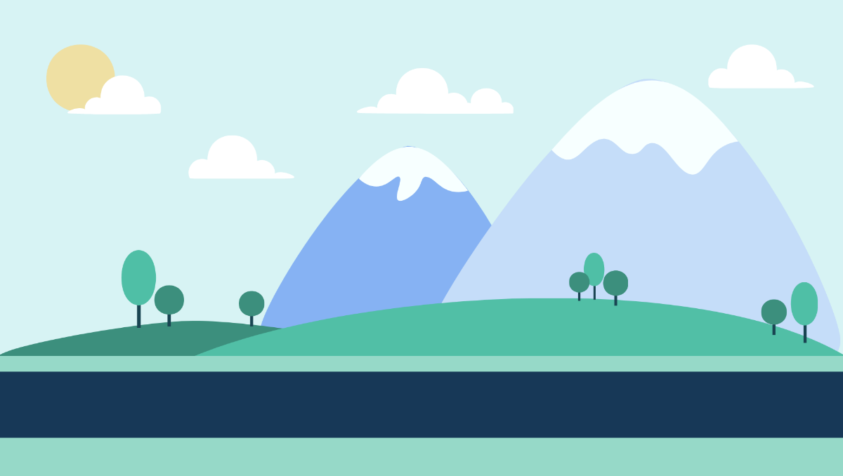 2D Mountain Background Template
