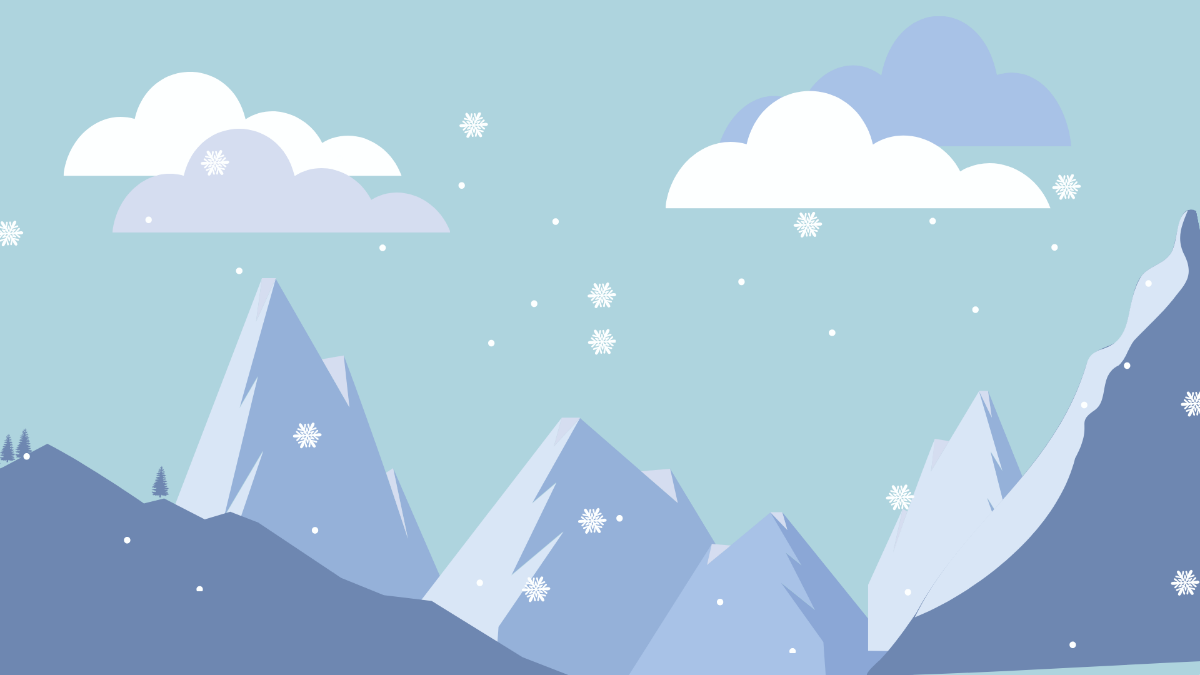 Free Arctic Mountain Background Template