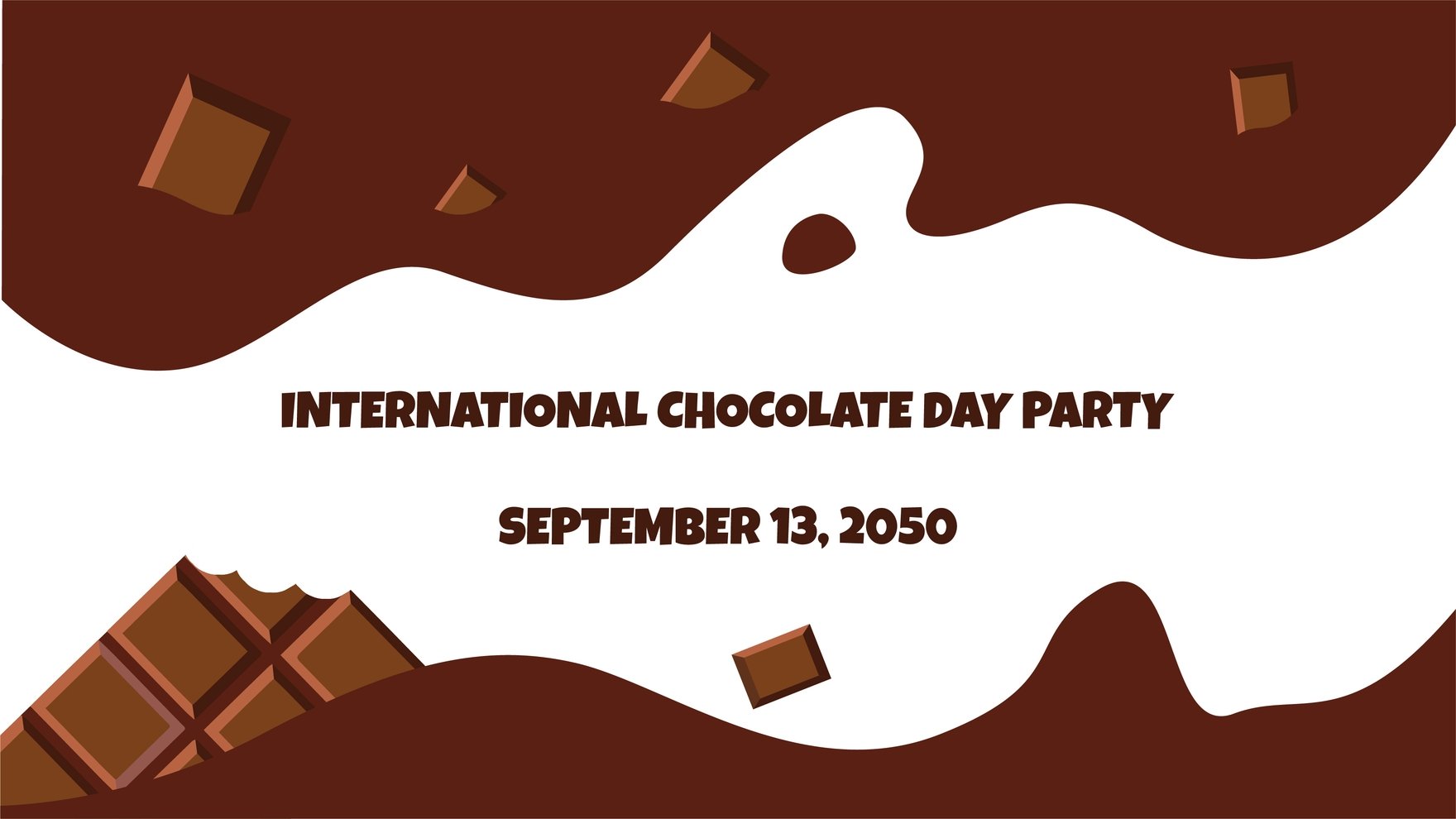 International Chocolate Day Invitation Background