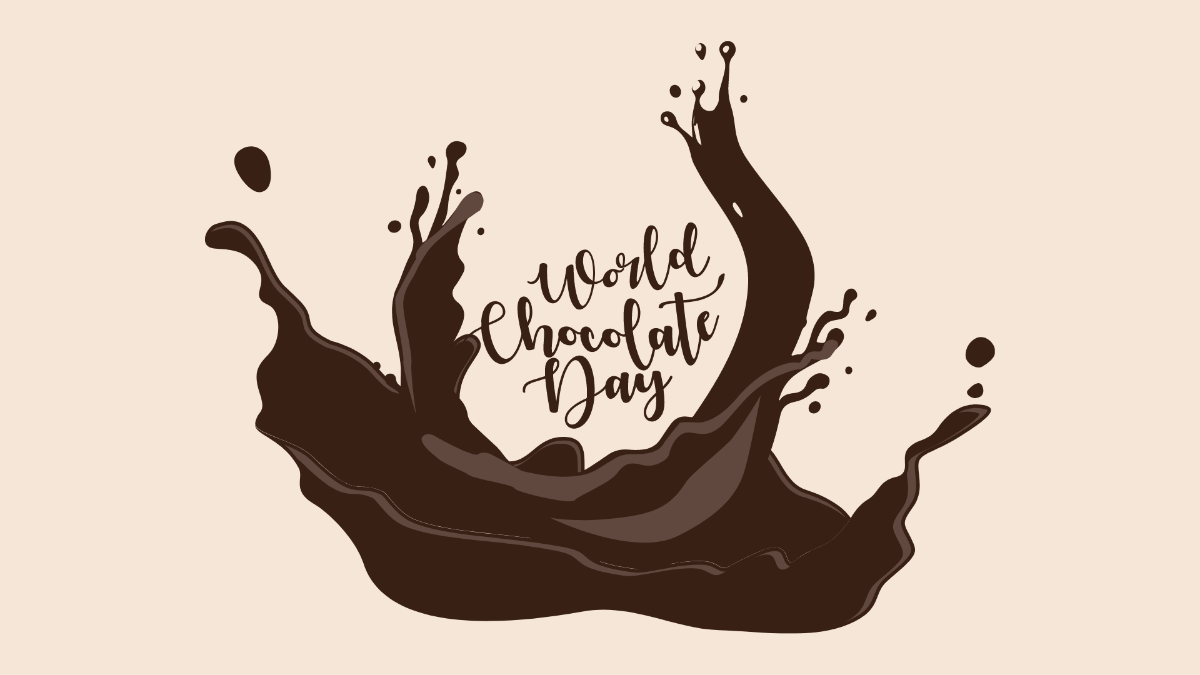 Happy International Chocolate Day Background Template