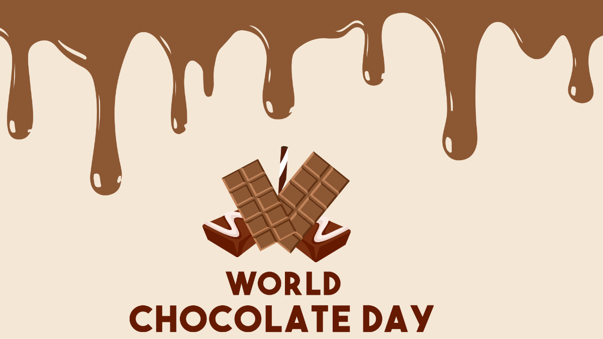 High Resolution International Chocolate Day Background Template