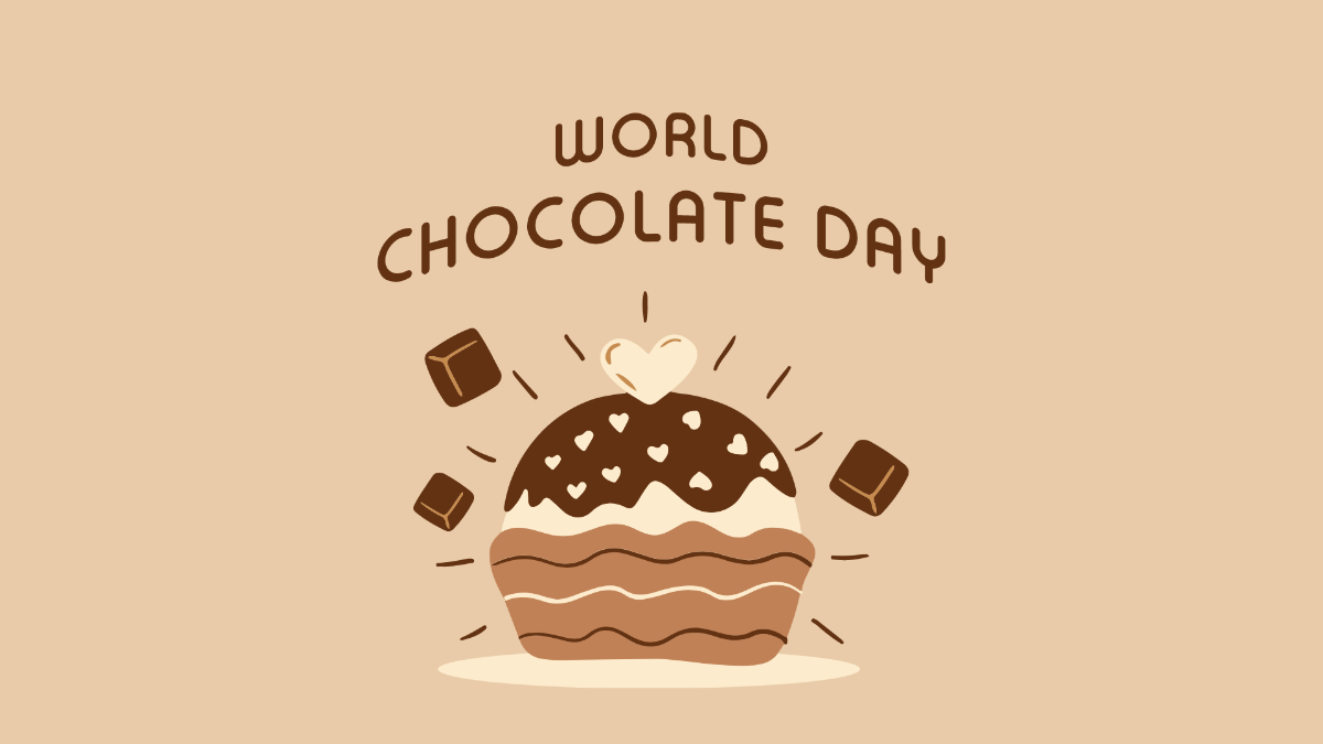International Chocolate Day Wallpaper Background Template