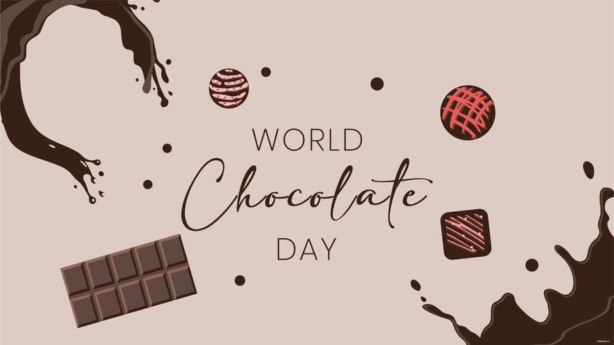 International Chocolate Day Vector Background