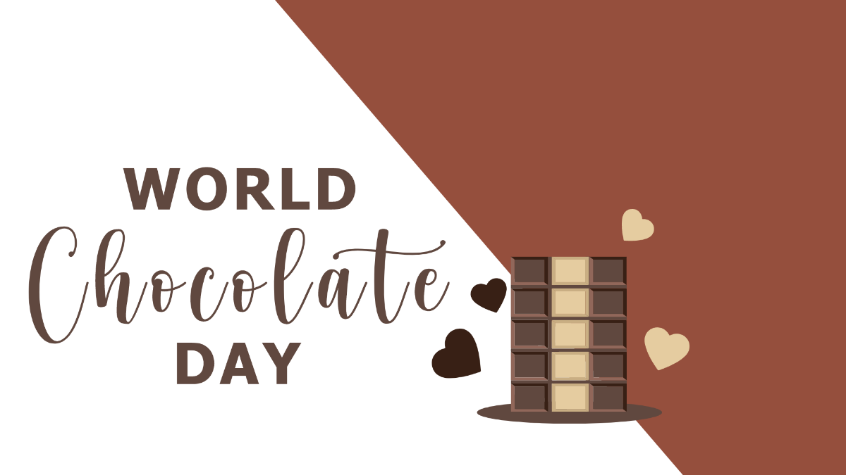 International Chocolate Day Photo Background Template