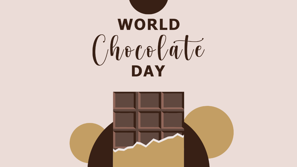 Free International Chocolate Day Image Background Template