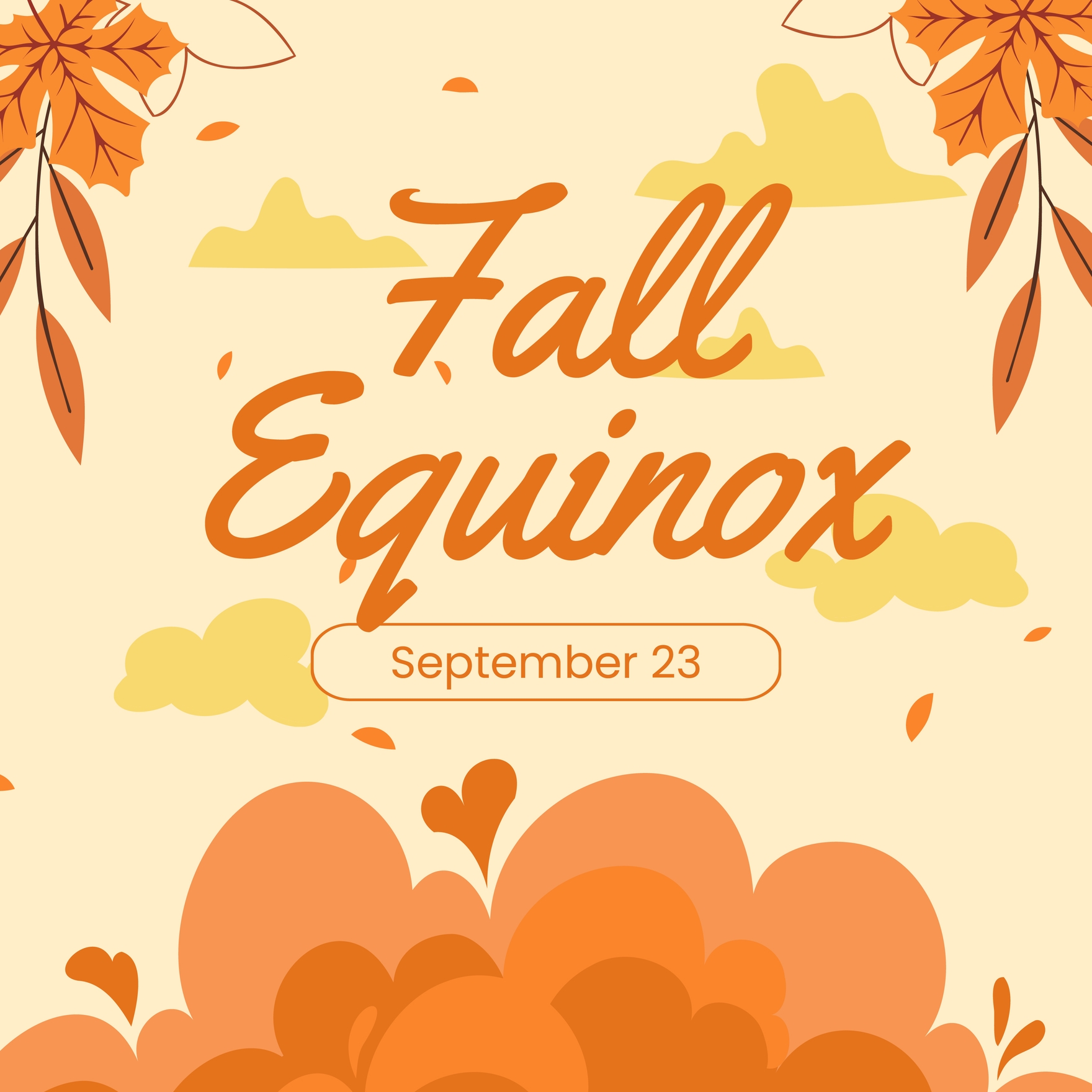 Fall Equinox Instagram Post