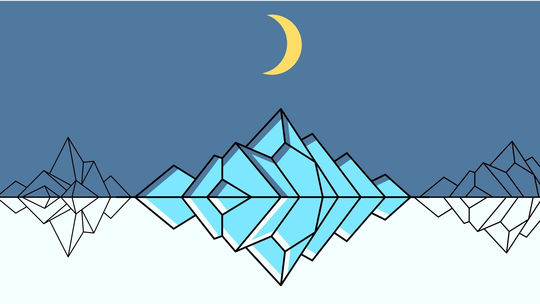 Free Geometric Mountain Background in Illustrator, EPS, SVG, JPG, PNG