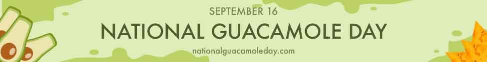 National Guacamole Day Website Banner