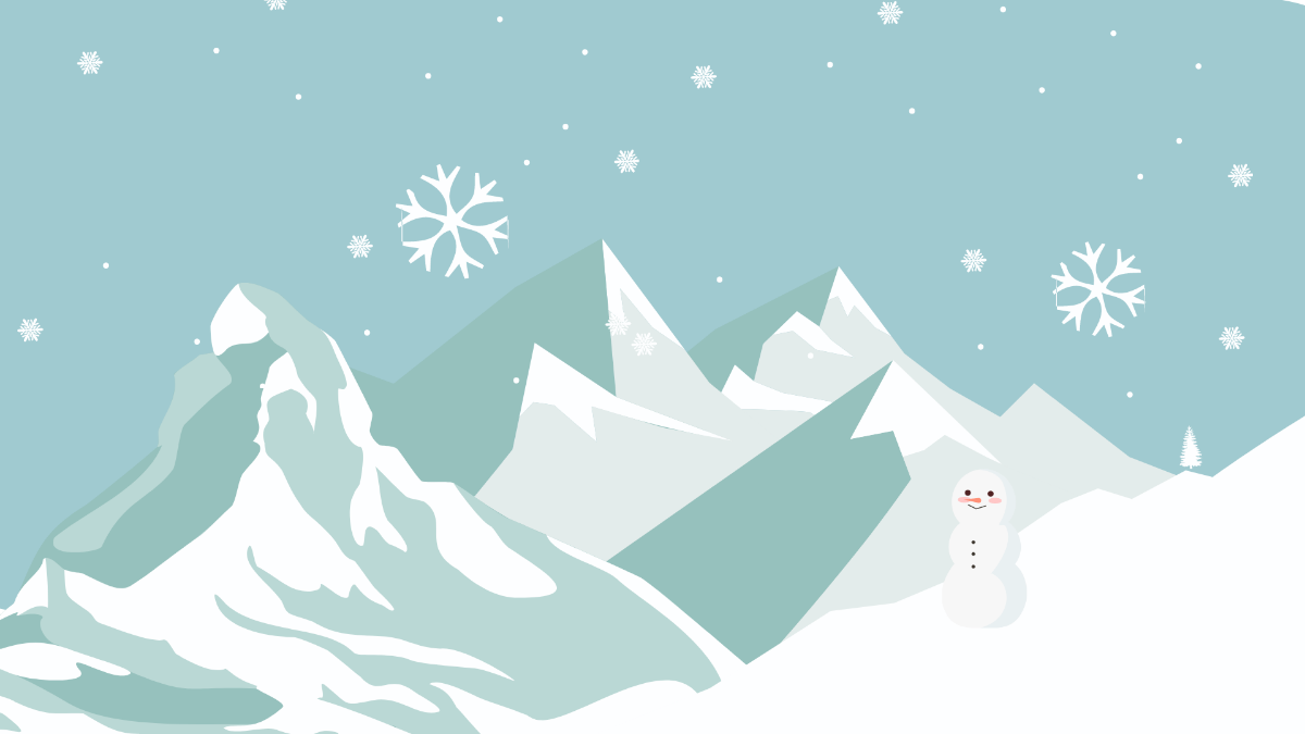 Free Ice Mountain Background Template