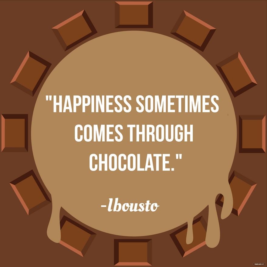 International Chocolate Day Quote Vector