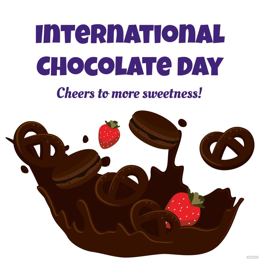 International Chocolate Day iPhone Background EPS, Illustrator, JPG