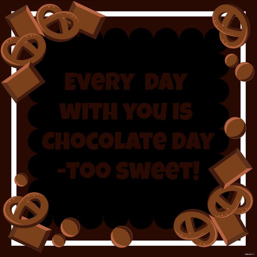 International Chocolate Day Greeting Card Vector