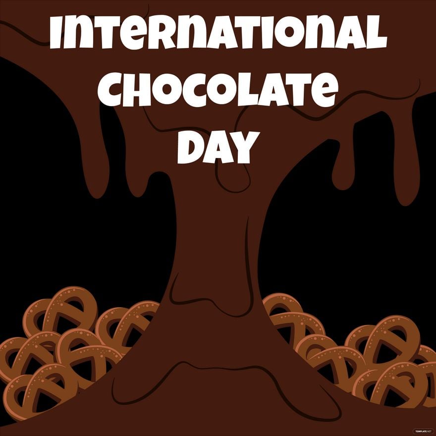 International Chocolate Day Clipart Vector