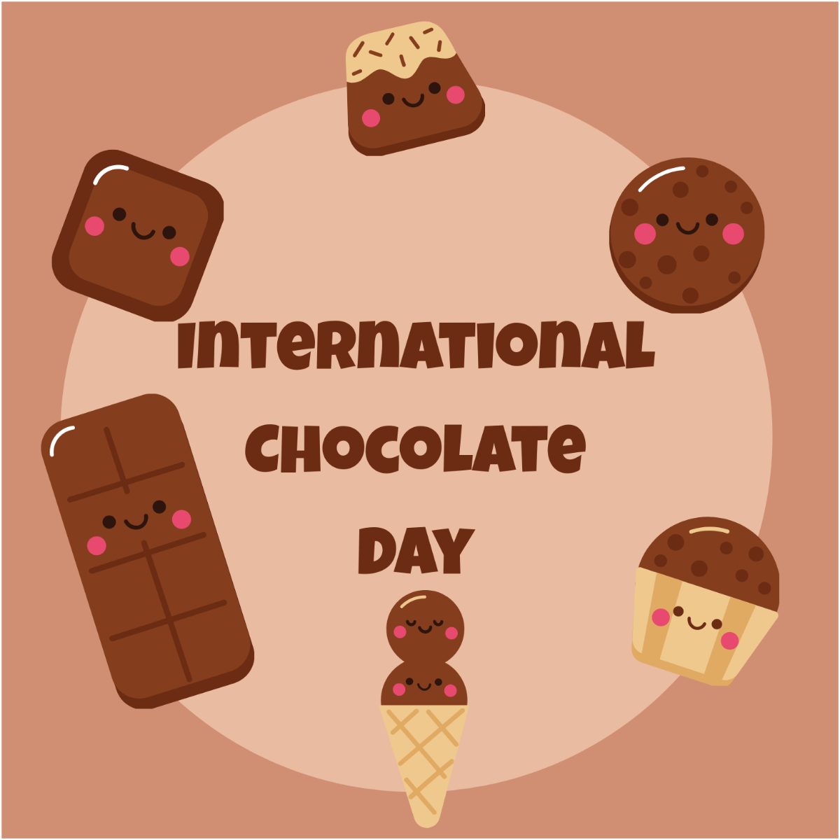 World chocolate day vector vectors hi-res stock photography and images -  Page 3 - Alamy