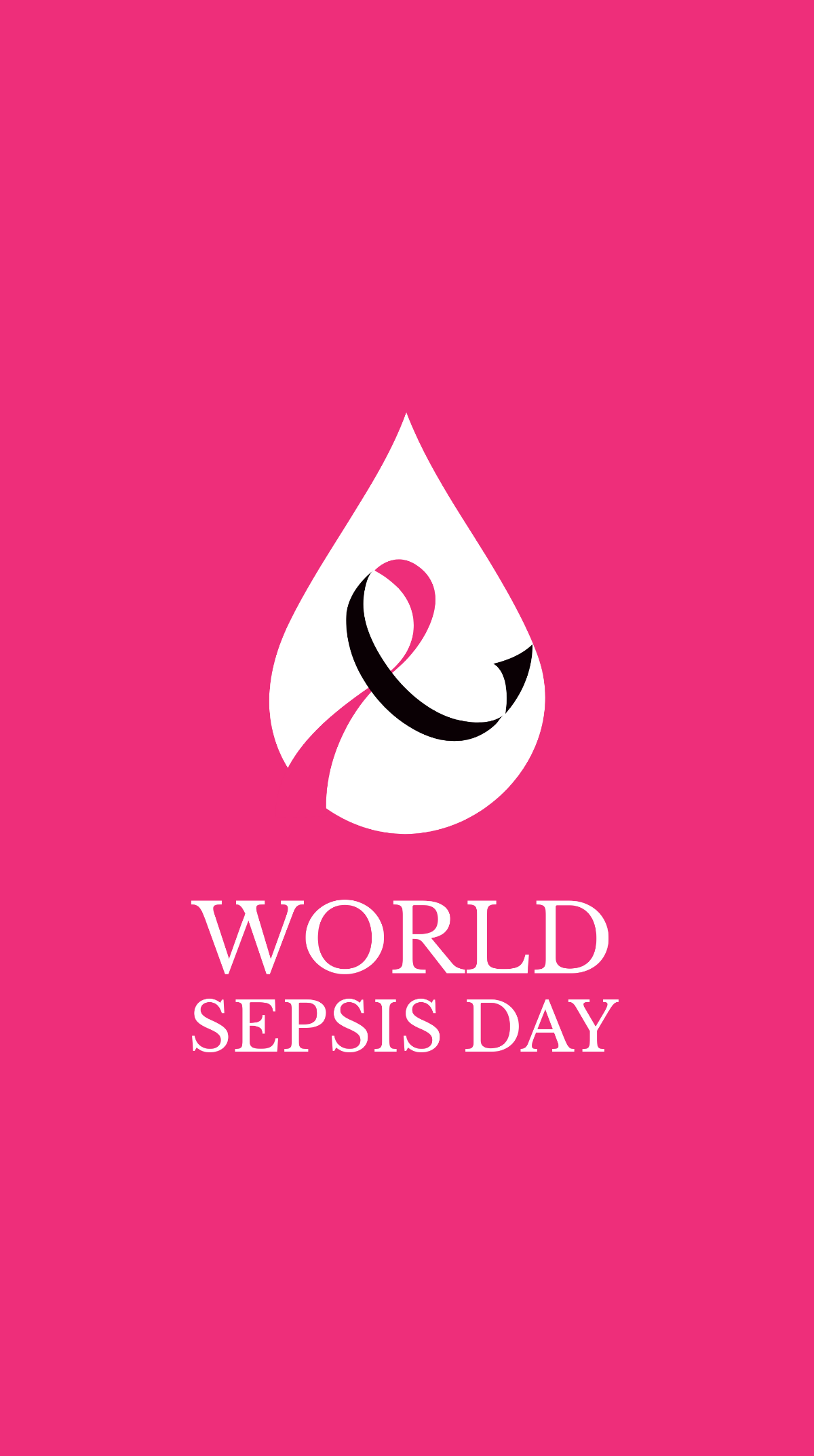 Free World Sepsis Day iPhone Background Template