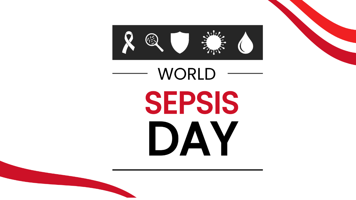 World Sepsis Day Wallpaper Background Template
