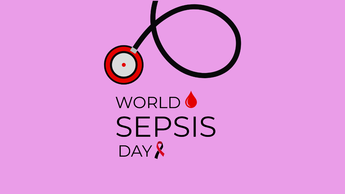 Free World Sepsis Day Vector Background Template
