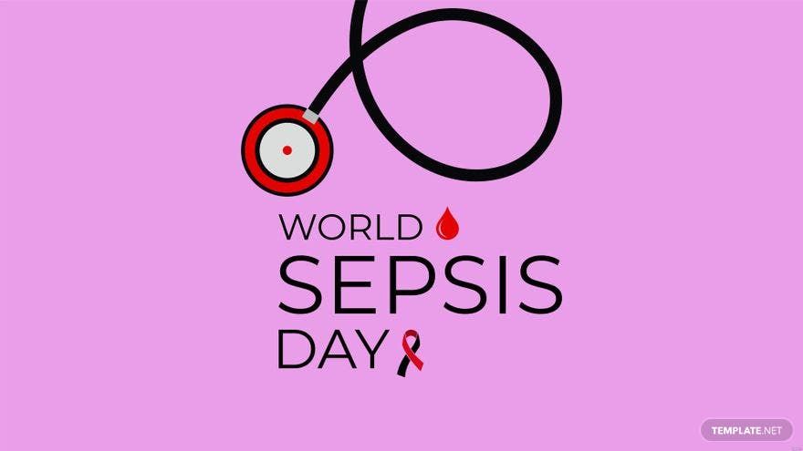 World Sepsis Day Vector Background