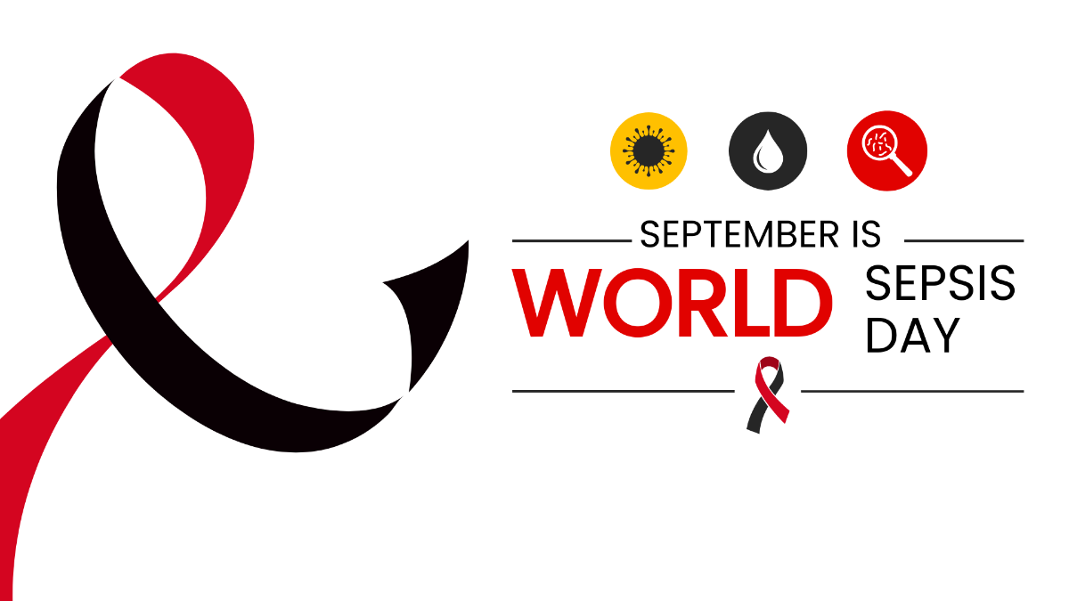 Free World Sepsis Day Image Background Template