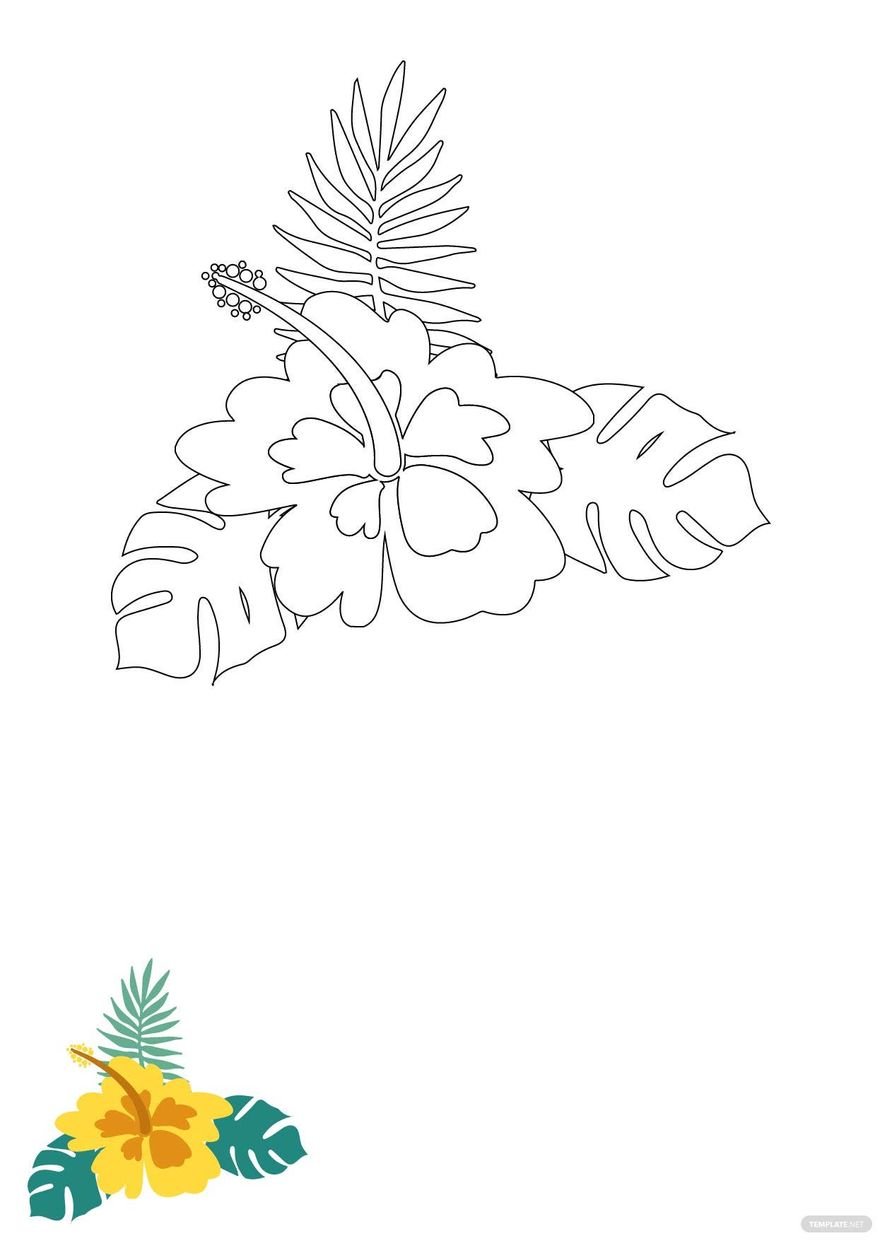 Summer Flower Coloring Page