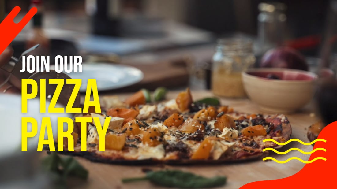 Free Pizza Party Invite Video in Mp4