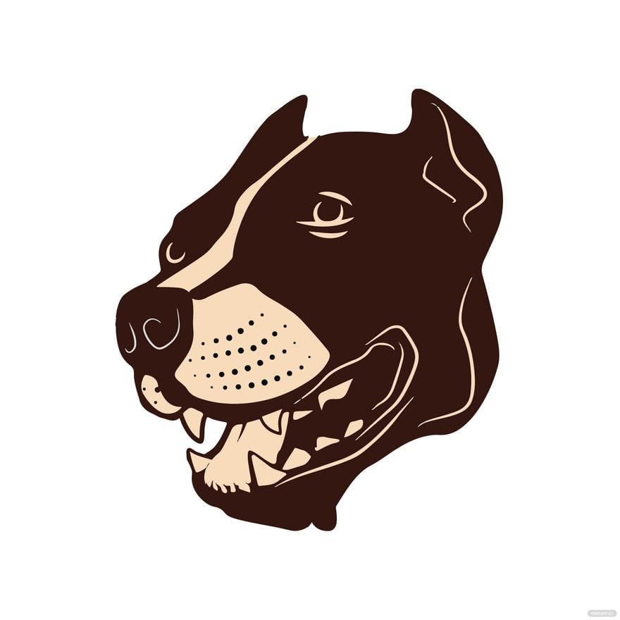 Dog Head Clipart template