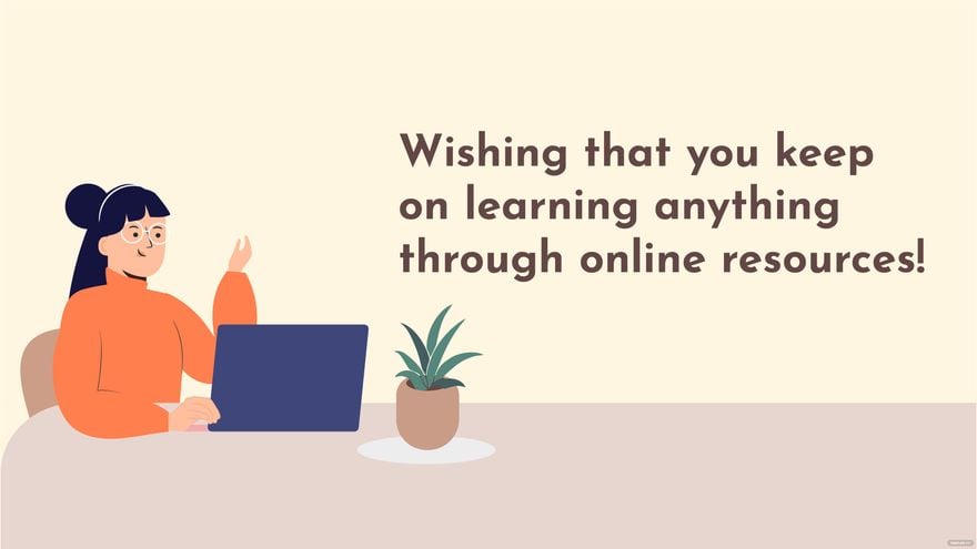 National Online Learning Day Wishes Background