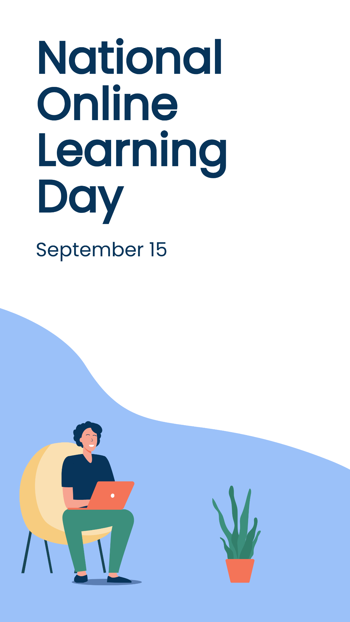 National Online Learning Day iPhone Background