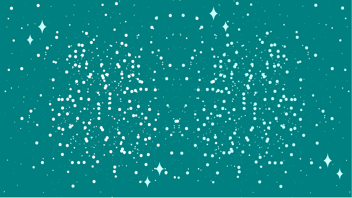 Teal Sparkle Background Template