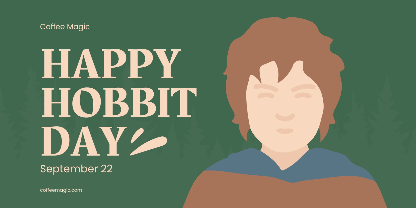 Hobbit Day Banner in Illustrator, PSD, EPS, SVG, JPG, PNG