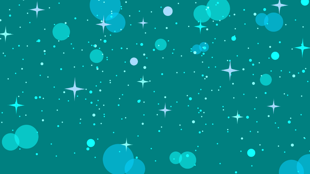 Teal Blue Glitter Background Template