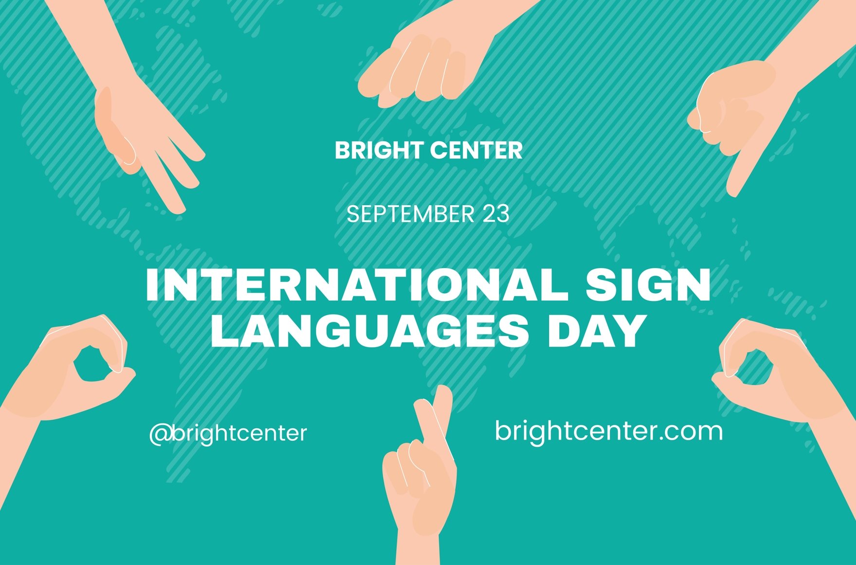 International Day of Sign Languages Banner in Illustrator, PSD, EPS, SVG, JPG, PNG