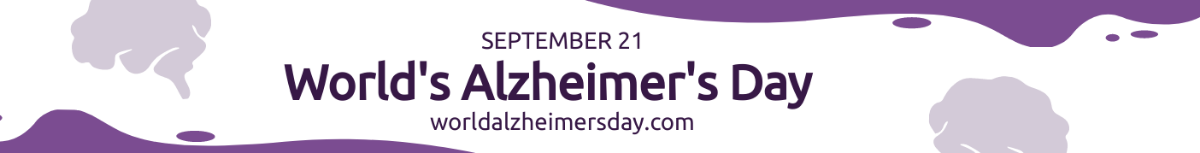World Alzheimer’s Day Website Banner Template