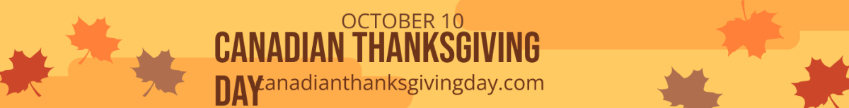 Canadian Thanksgiving Website Banner Template