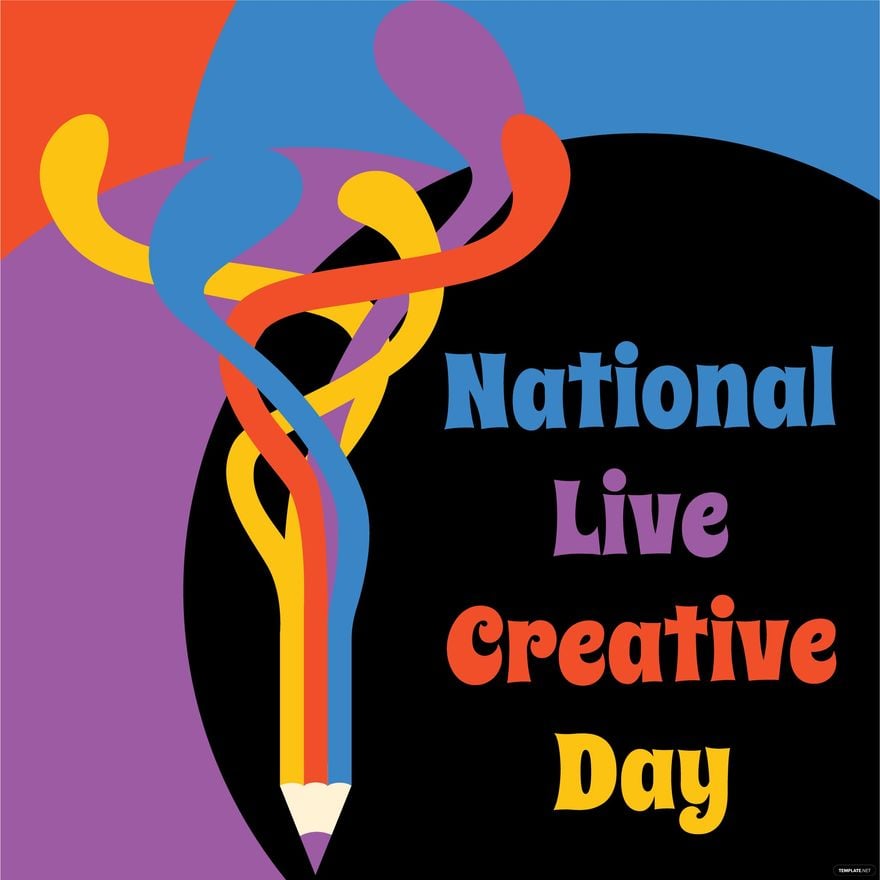 National Live Creative Day Illustration