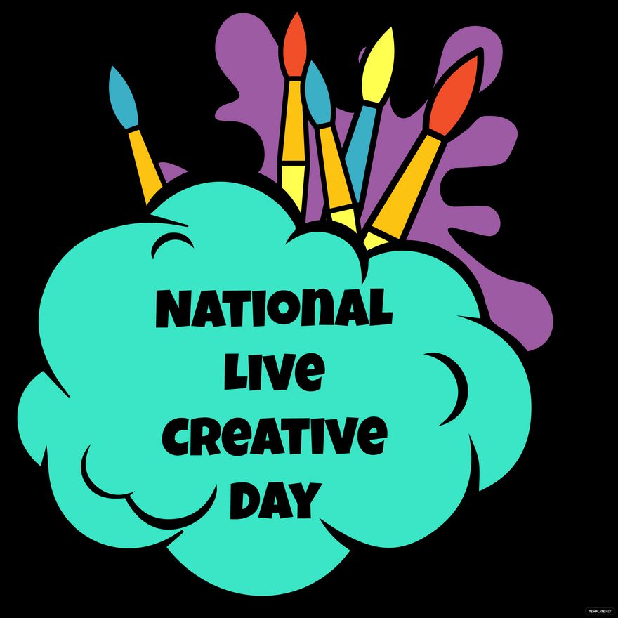 National Live Creative Day Drawing Background Template - Edit Online ...