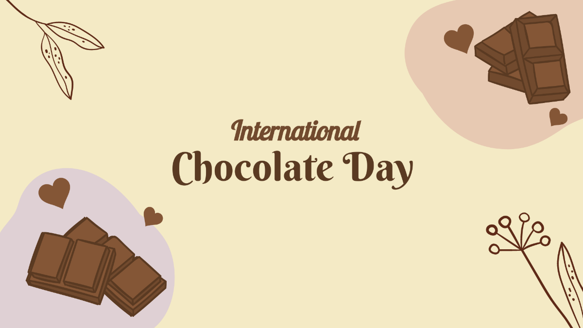 Free International Chocolate Day Design Background Template
