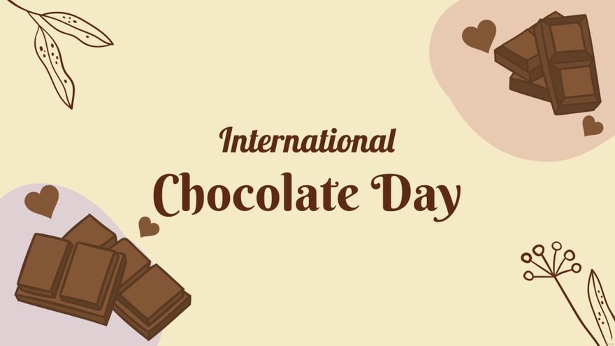 International Chocolate Day Design Background