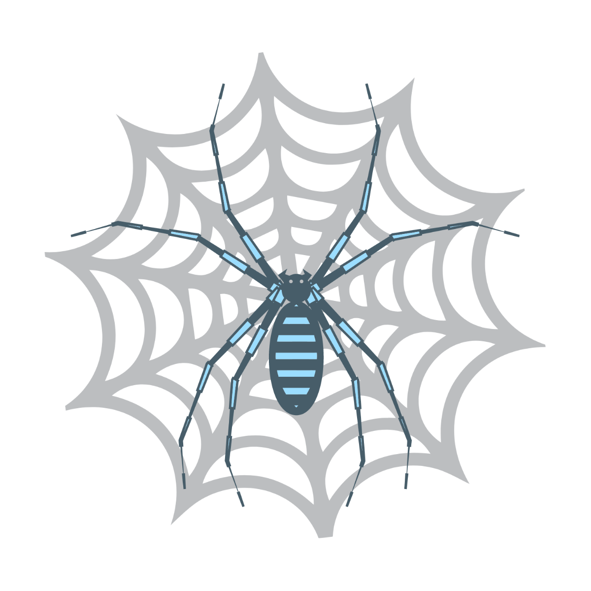 Spider Web Clipart Template