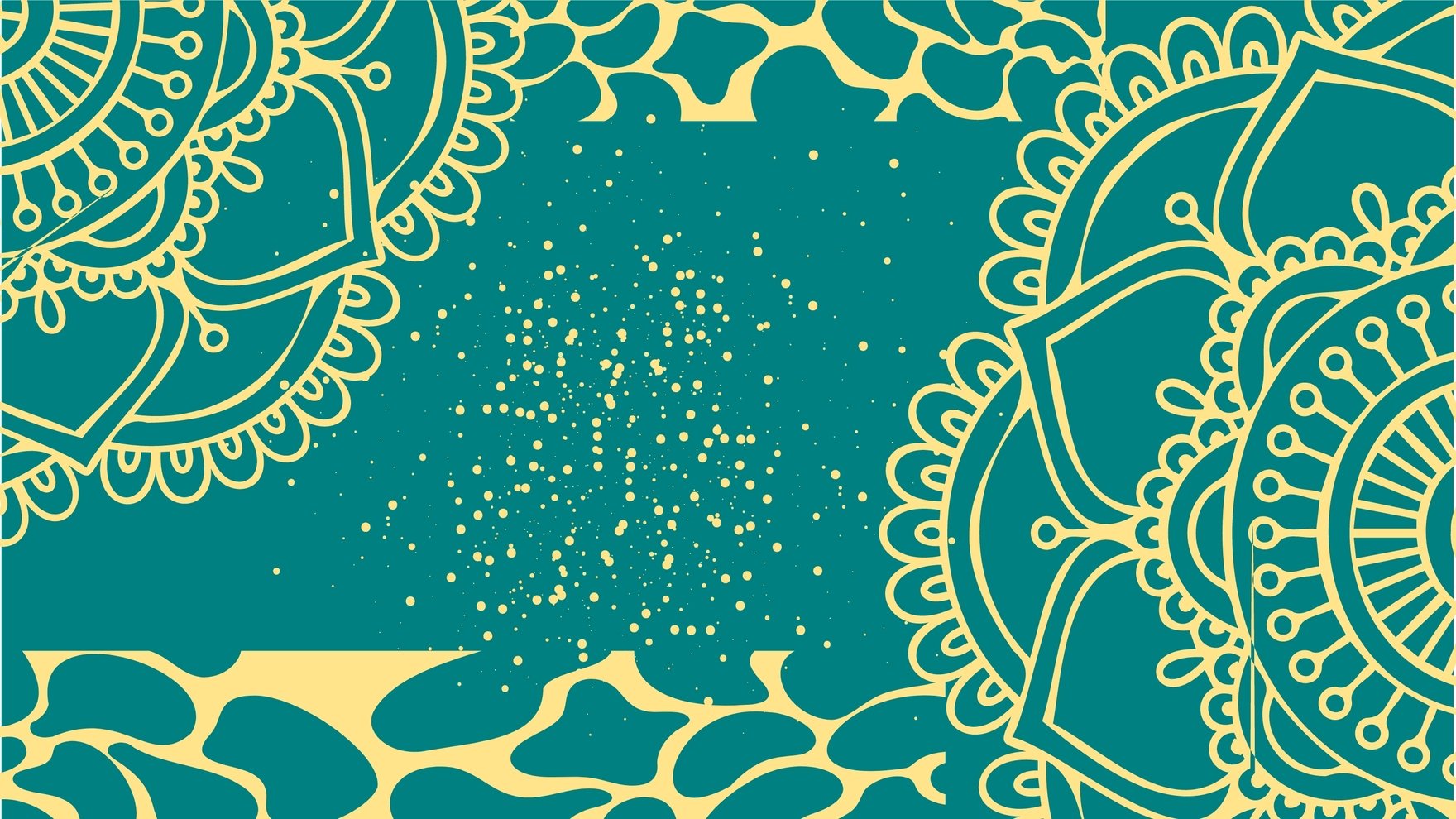Free Gold And Teal Background