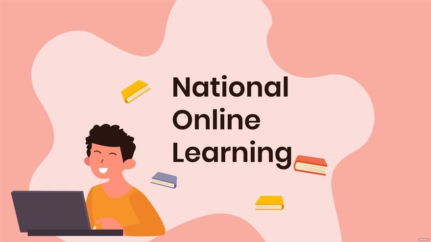 National Online Learning Day Wallpaper Background