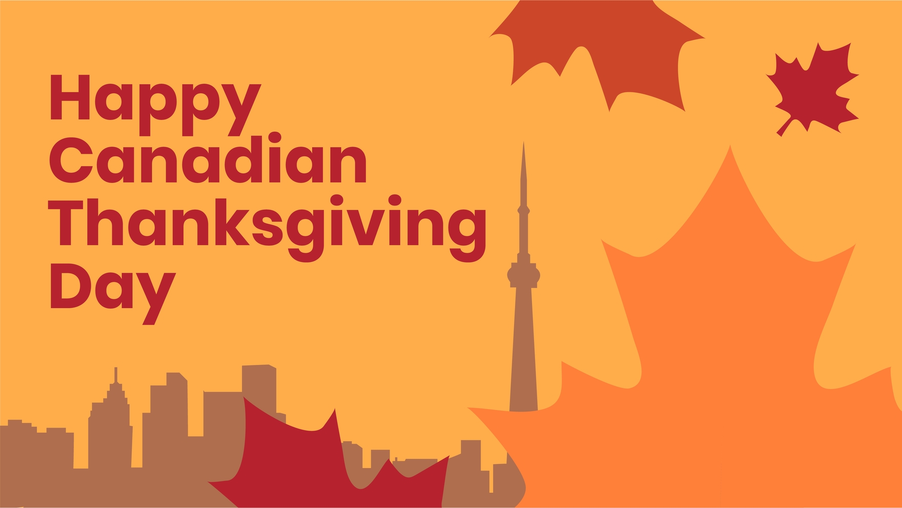 Free Canadian Thanksgiving Flyer Background