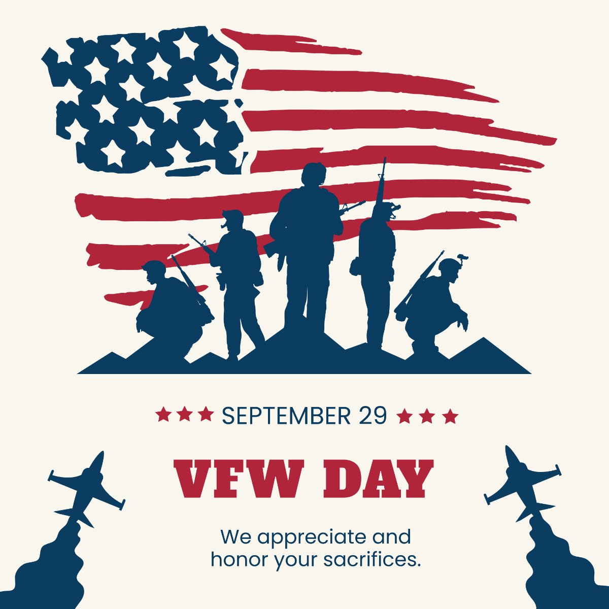 VFW Day FB Post Template